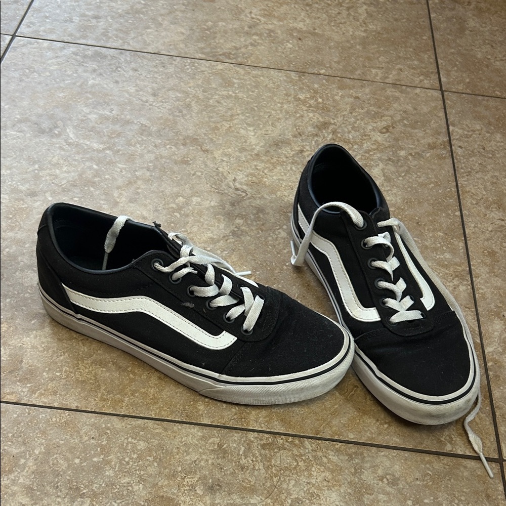 Black and White Van Sneakers